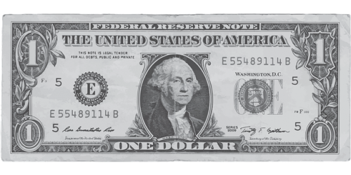 1ドル札に描かれたジョージ・ワシントン